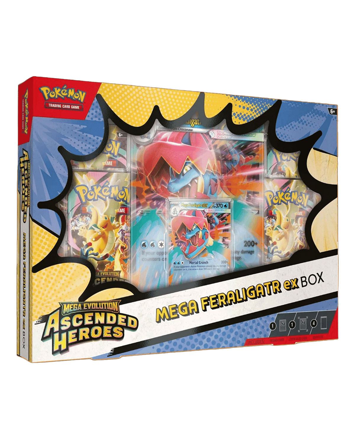 POKEMON TCG MEGA EVOLUTION ASCENDED HEROES MEGA MEGANIUM EMBOARD O FERALIGATOR EX CASE INGLES - Image 2