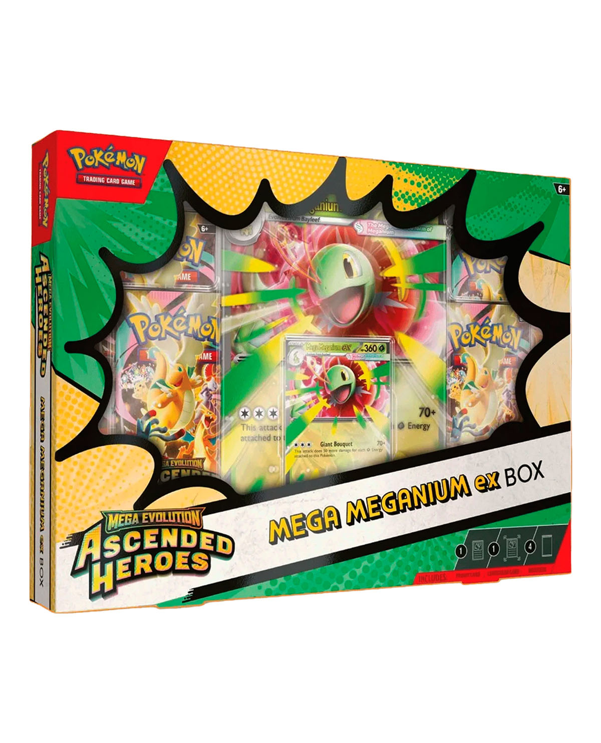 POKEMON TCG MEGA EVOLUTION ASCENDED HEROES MEGA MEGANIUM EMBOARD O FERALIGATOR EX CASE INGLES - Image 4