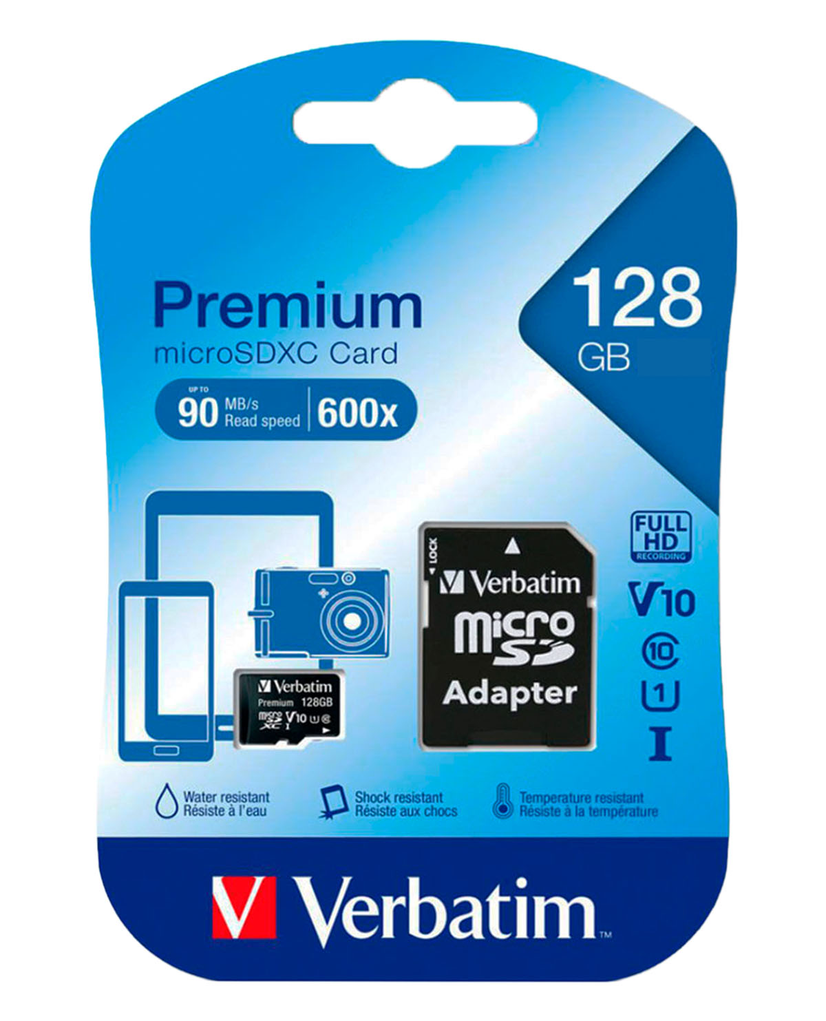 MEMORIA VERBATIM MICRO SD 128GB PREMIUM