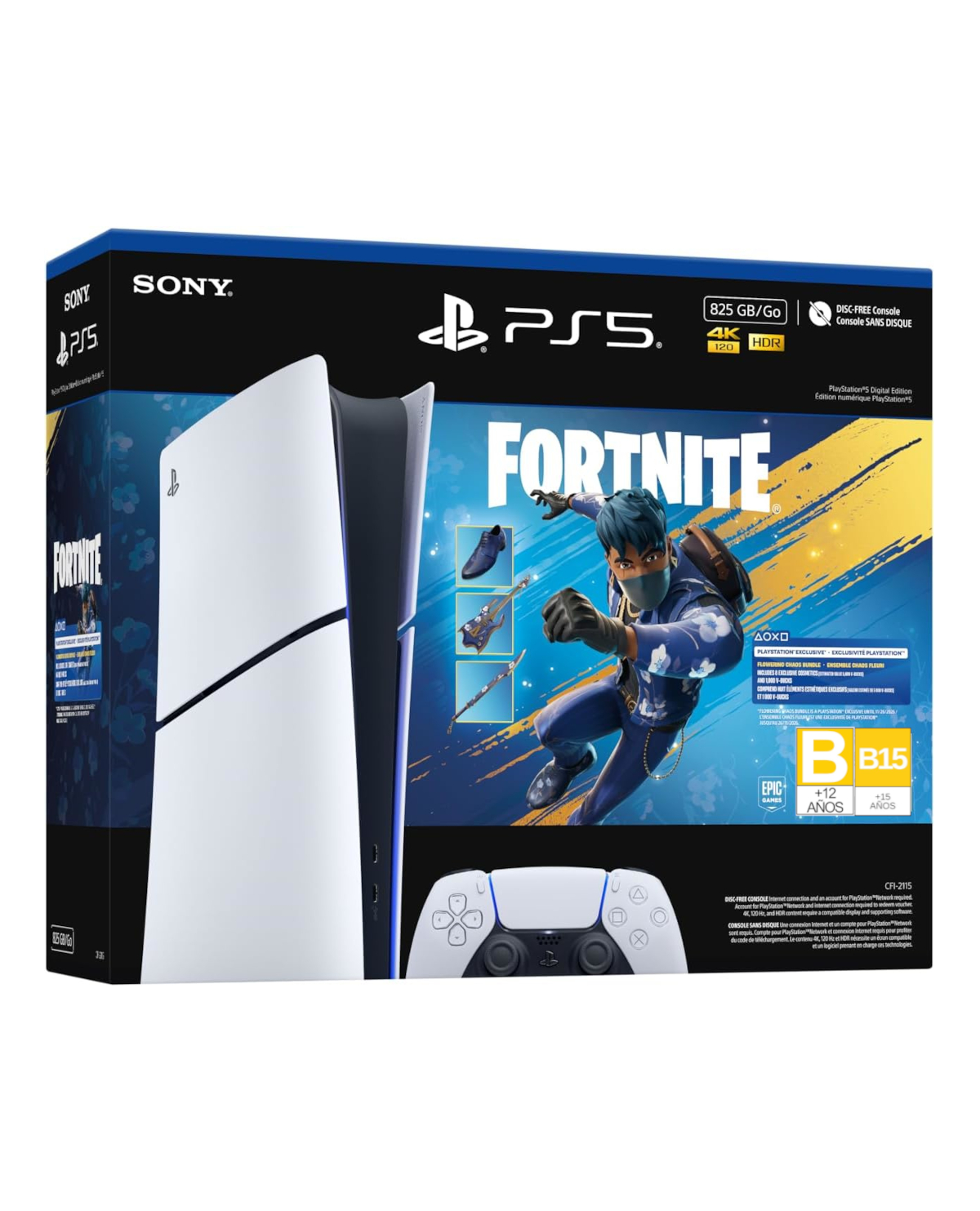 CONSOLA PLAYSTATION 5 DIGITAL FORTNITE FLOWERING