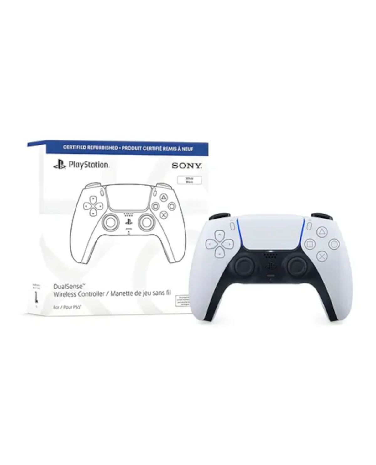 CONTROL PLAYSTATION 5 DUALSENSE WHITE RECERT