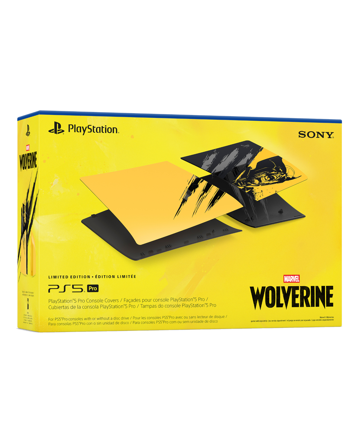 CUBIERTA PLAYSTATION 5 PRO EDICION LIMITADA MARVELS WOLVERINE BATTLE YELLOW - Image 3