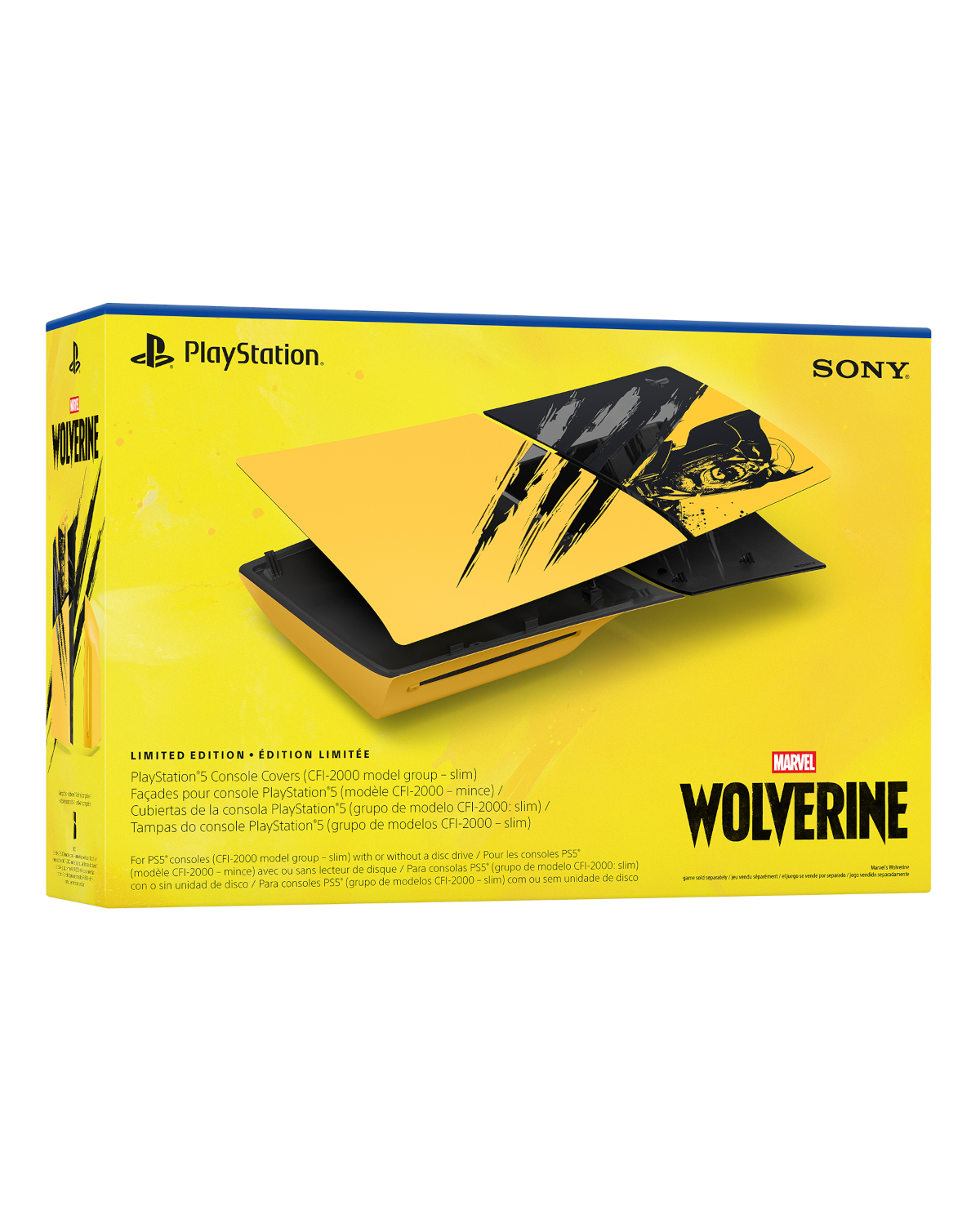 CUBIERTA PLAYSTATION 5 EDICION LIMITADA MARVELS WOLVERINE BATTLE YELLOW - Image 3