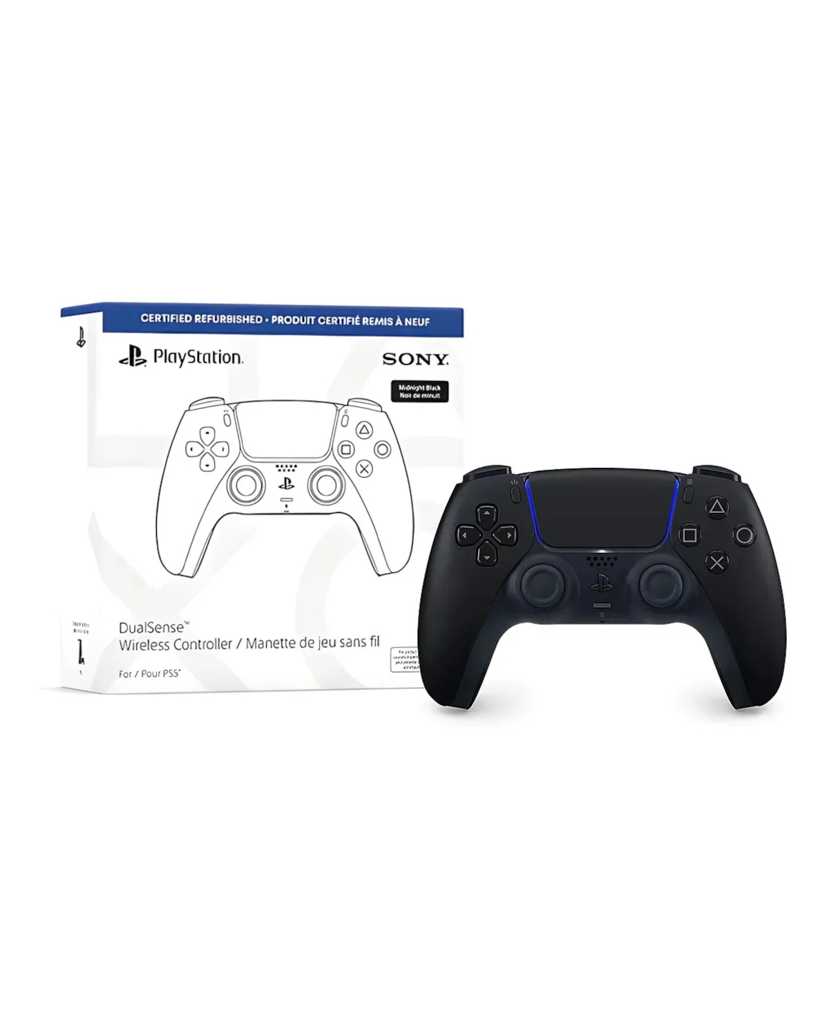 CONTROL PLAYSTATION 5 DUALSENSE MIDNIGHT BLACK RECERT