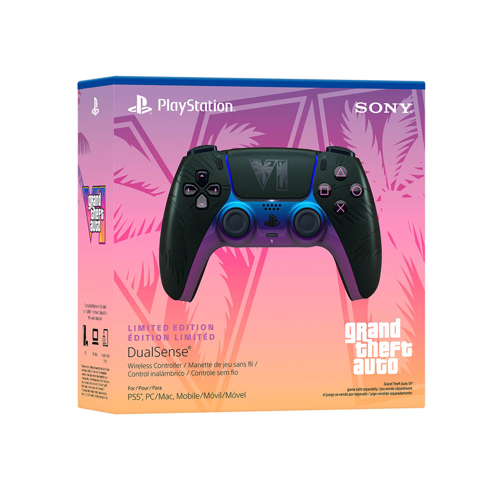 CONTROL PLAYSTATION 5 DUALSENSE GRAND THEFT AUTO VI BLACK - Image 5