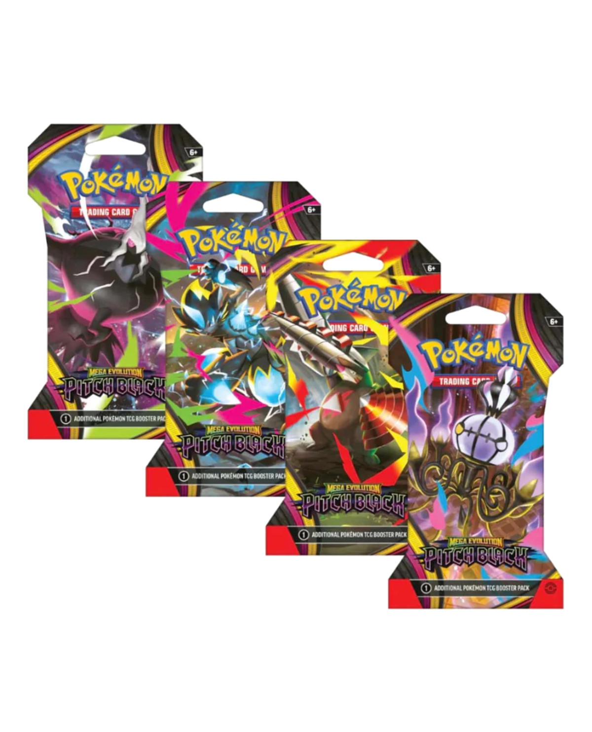 POKEMON TCG MEGA EVOLUTION PITCH BLACK SLEEVED BOOSTER