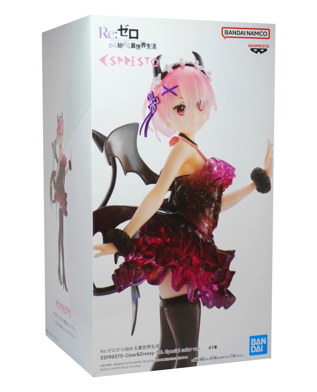 FIGURA BANPRESTO RE ZERO STARTING LIFE IN ANOTHER WORLD CLEAR AND DRESSY RAM - Image 3