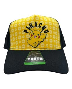 GORRA AMARILLO CON NEGRO POKEMON PIKACHU