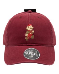 GORRA ROJO OSCURO MARIO 8 BIT