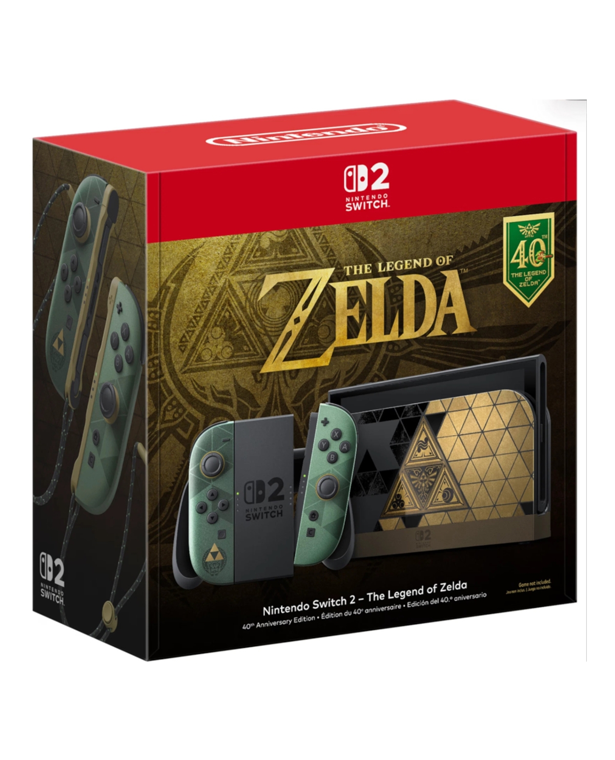 CONSOLA NINTENDO SWITCH 2 EDICIÓN DEL 40 ANIVERSARIO THE LEGEND OF ZELDA NSW2